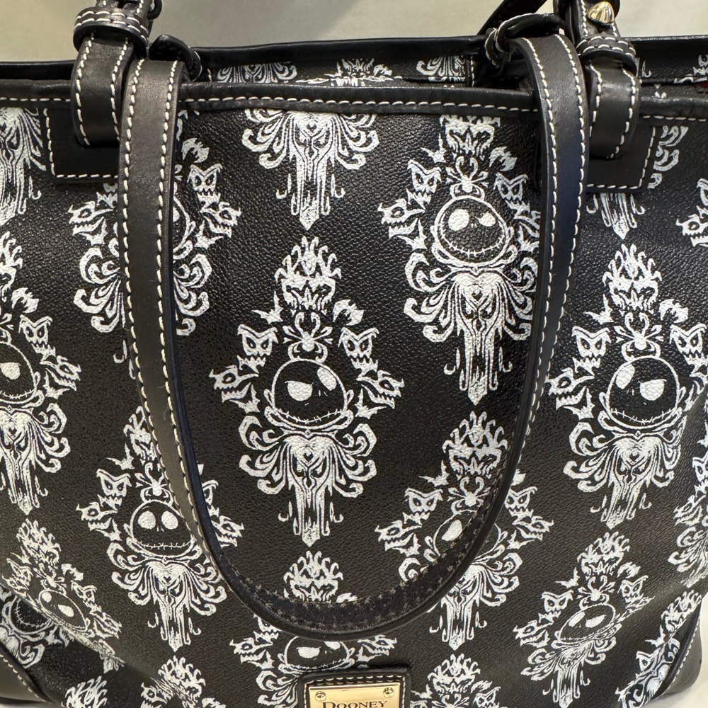 Dooney & Bourke Disney Jack Skellington Nightmare Before Christmas Tote. - Picture 8 of 13